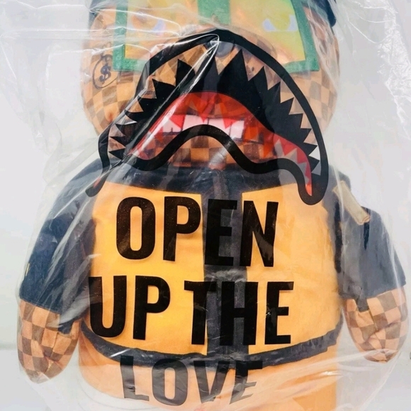 Sprayground Anime Naruto Bear Backpack 24 Inch Orange Limited Edition Dead Stock